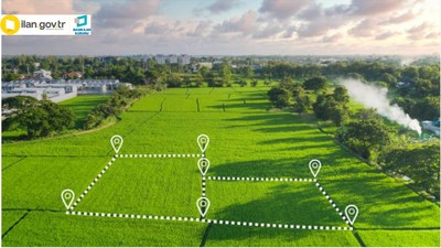 Balıkesir Gönen'de, 1.444 m² arsa mahkemeden satılık
