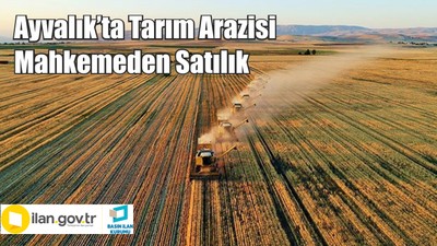 Ayvalık’ta tarım arazisi mahkemeden satılık