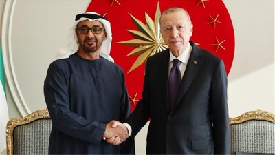 Cumhurbaşkanı Erdoğan, BAE Devlet Başkanı Al Nahyan ile görüştü