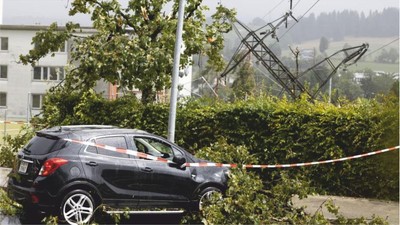 İsviçre’yi fırtına vurdu: 1 ölü, 15 yaralı