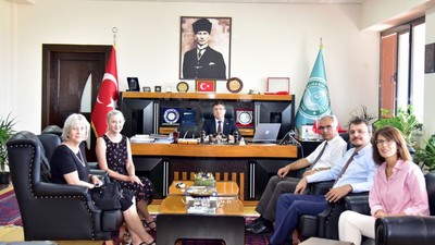 ABD’li Akademisyenler Rektör Prof. Dr. Yücel Oğurlu'yu Ziyaret Etti