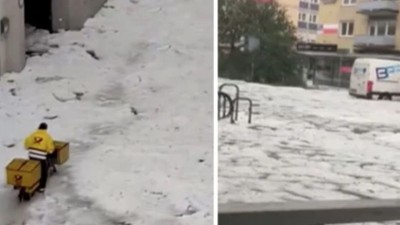 Almanya'da Her Yer Beyaza Büründü