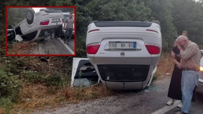 Balıkesir'de Dehşet Kaza: Araç Takla Attı