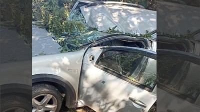 Korkunç Kaza! Gönen'de Araç Takla Atarak Durdu