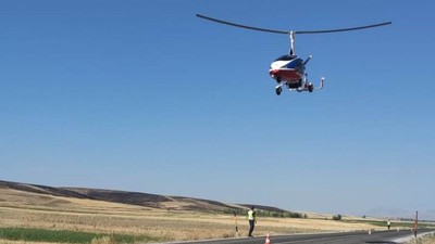 Cayrokopter ile havadan trafik denetimi
