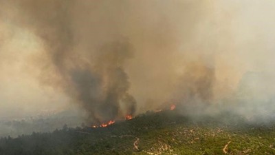 Çanakkale’de orman yangını: 1 köy boşaltıldı