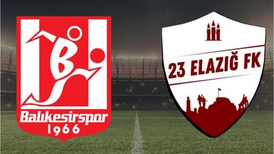 Balıkesirspor ile 23 Elazığ FK Karşı Karşıya