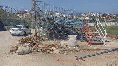 Erdek Belediyesi Stadyumu Şantiyeye Döndü