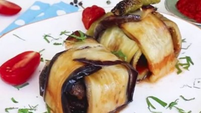 Köfteli Patlıcan Bohçası