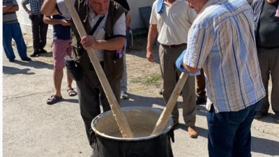 Düğünde Keşkek Dövme Merasimi