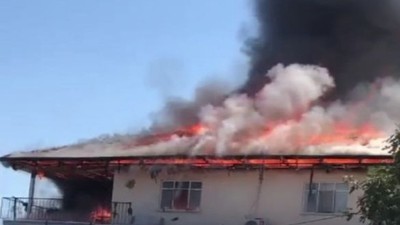 Ocakta Unutulan Yağ Yangına Neden Oldu