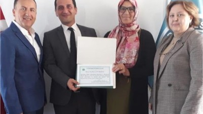 3 torun sahibi üniversite öğrencisine teşekkür belgesi