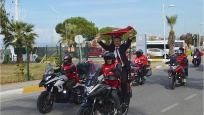 41 Motosiklet 100. Yıl İçin Kuvayi Milliye Sürüşü Yaptı