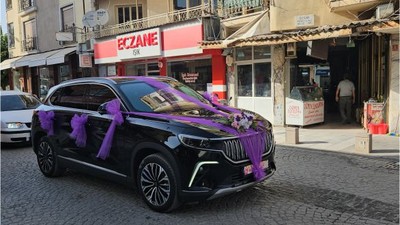 Balıkesir’de TOGG Gelin Arabası Oldu