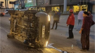 Köpeği Korumak İstedi Direksiyon Hakimiyetini Kaybetti