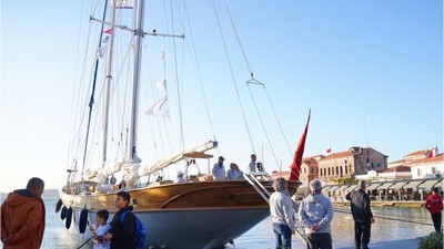 Selanik'ten Yola Çıkan Bodrum Cup Ayvalık'ta Karşılandı