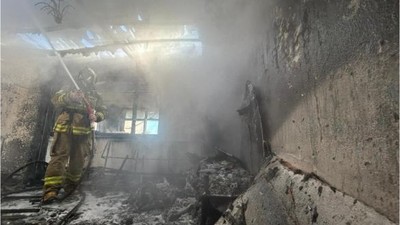 Balıkesir'de Küme Evlerinde Yangın