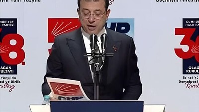 CHP 38. Olağan Kurultayı'nda İmamoğlu Açıklama Yaptı