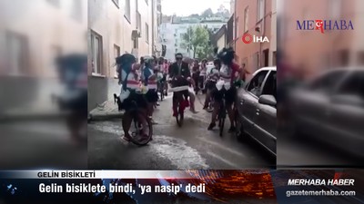Bisikletle gelin alımı