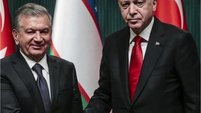 Cumhurbaşkanı Erdoğan, Özbekistan Cumhurbaşkanı ile Görüştü