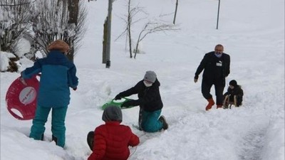 Akçakoca’da eğitime kar engeli