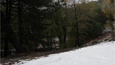 Mevsimin İlk Karı Kazdağları'nda Görüldü
