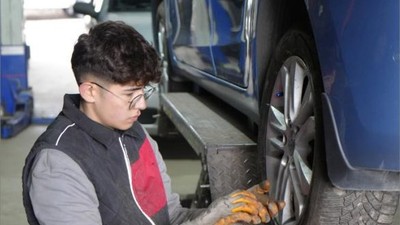 Kış lastiği mesaisi başladı