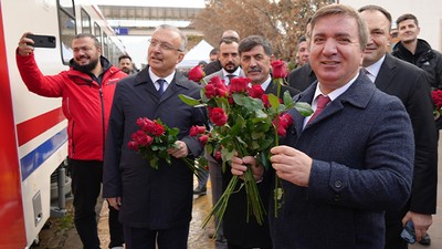 Erzincan’da Doğu Ekspres'ine Törenle Karşılama