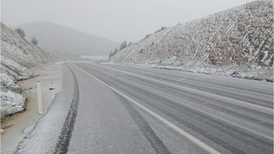 Balıkesir'in Savaştepe İlçesine İlk Kar Düştü