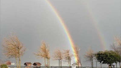 Bandırma'da Yağmur Sonrası Gökyüzü Şöleni