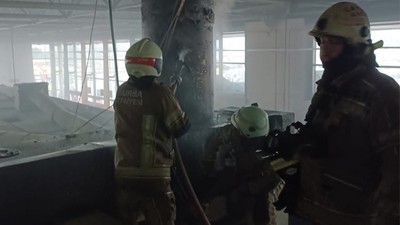 Bursa'da şehirlerarası otobüs terminalinde yangın
