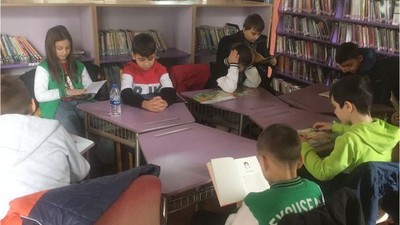 Halk Kütüphanesine Öğrencilerden Yoğun İlgi