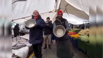 Sunucu Armağan Çağlayan Balıkesirli Pazarcılarla Dans Etti