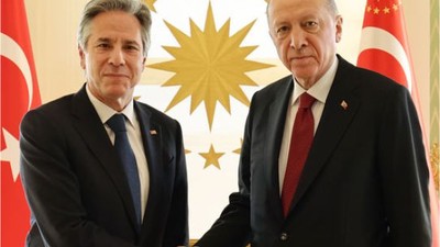 Cumhurbaşkanı Erdoğan, ABD Dışişleri Bakanı Blinken'i kabul etti