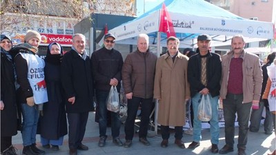 Burhaniyeli Hayırseverlerden Filistin'e Destek