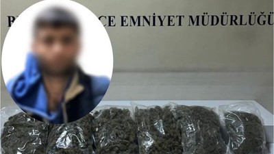 Polisten kaçan uyuşturucu satıcı kovalama sonunda yakalandı
