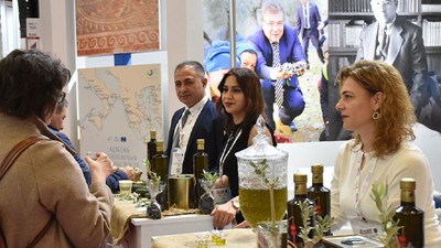 Emitt Fuarında Edremit Zeytin Fidanları İlgi Çekti