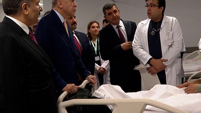 Erdoğan, Hatay Eğitim ve Araştırma Hastanesini Ziyaret Etti