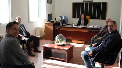Mustafa Aysel Burhaniye'de Saha Ziyaretlerinde