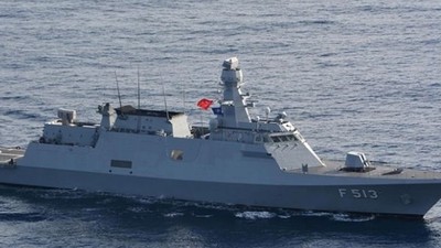 TCG BURGAZADA Doğu Akdeniz'de Aktif