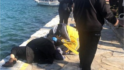 Özçekim yapmak isterken denize düştüler