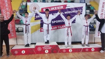 Tekvando Şampiyonasında Edremit ve Havran'dan 4 Altın Madalya