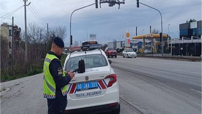 Balıkesir'de Havadan Trafik Denetimi