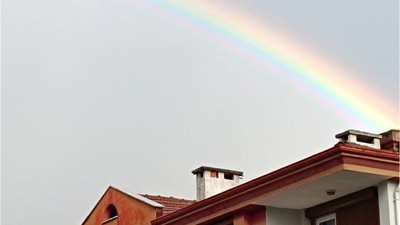 Balıkesir'de Yağmur Sonrası Gökkuşağı
