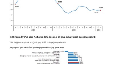 Tarım Ürünleri Üretici Fiyat Endeksleri Açıklandı