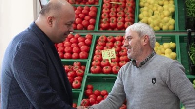 Başkan Palaz Gönen Esnaflarıyla Bir Arada