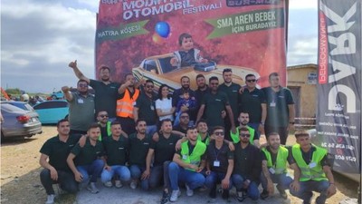 Burhaniye'de Aren Bebek İçin Modifiyeli Otomobil Festivali