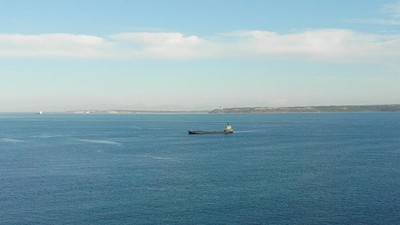 Çanakkale Boğazı'nda Kuru Yük Gemisinde Yangın Çıktı