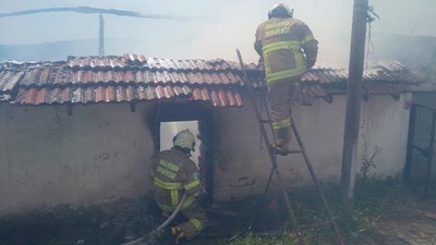 Çıkan Yangında Ağıl Kül Oldu, Hayvanlar Son Anda Kurtarıldı