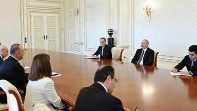 Cumhurbaşkanı Aliyev, Çavuşoğlu'nu kabul etti